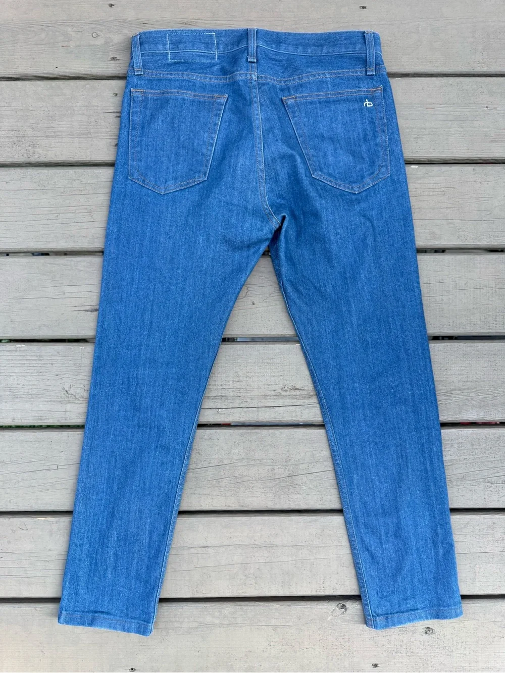 rag & bone Fit 2 Slim Straight Jeans in Raw Blue size 31